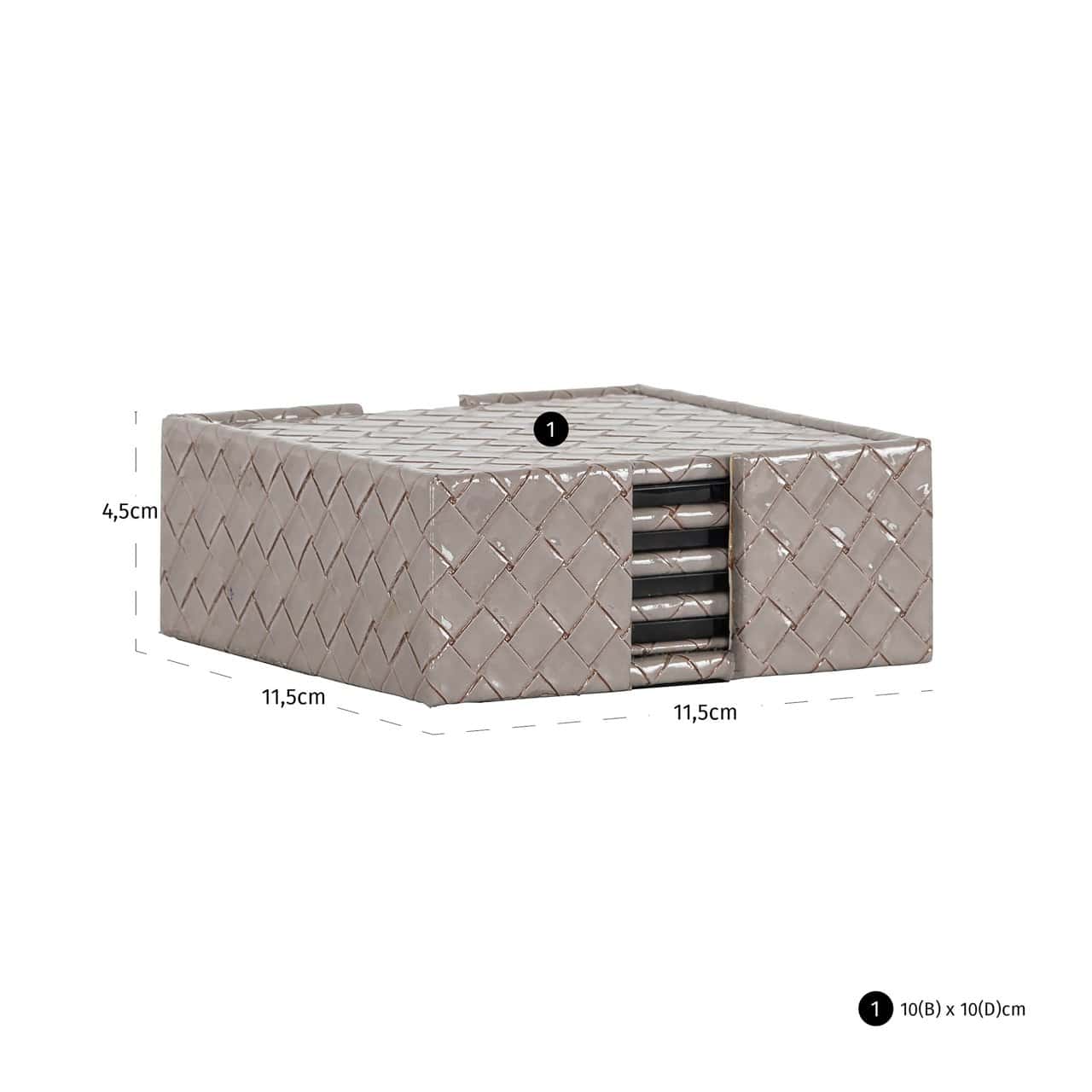 Vīna un bāra aksesuārs Vivi Richmond Interiors 11,5/11,5/4,5 cm pelēks