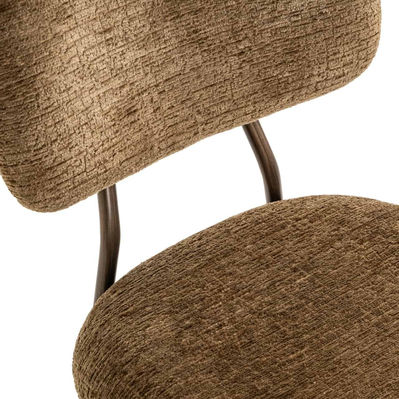 Bāra krēsls Xenia (Set of 2) Richmond Interiors 95/45/53 cm brandy fusion fire retardant