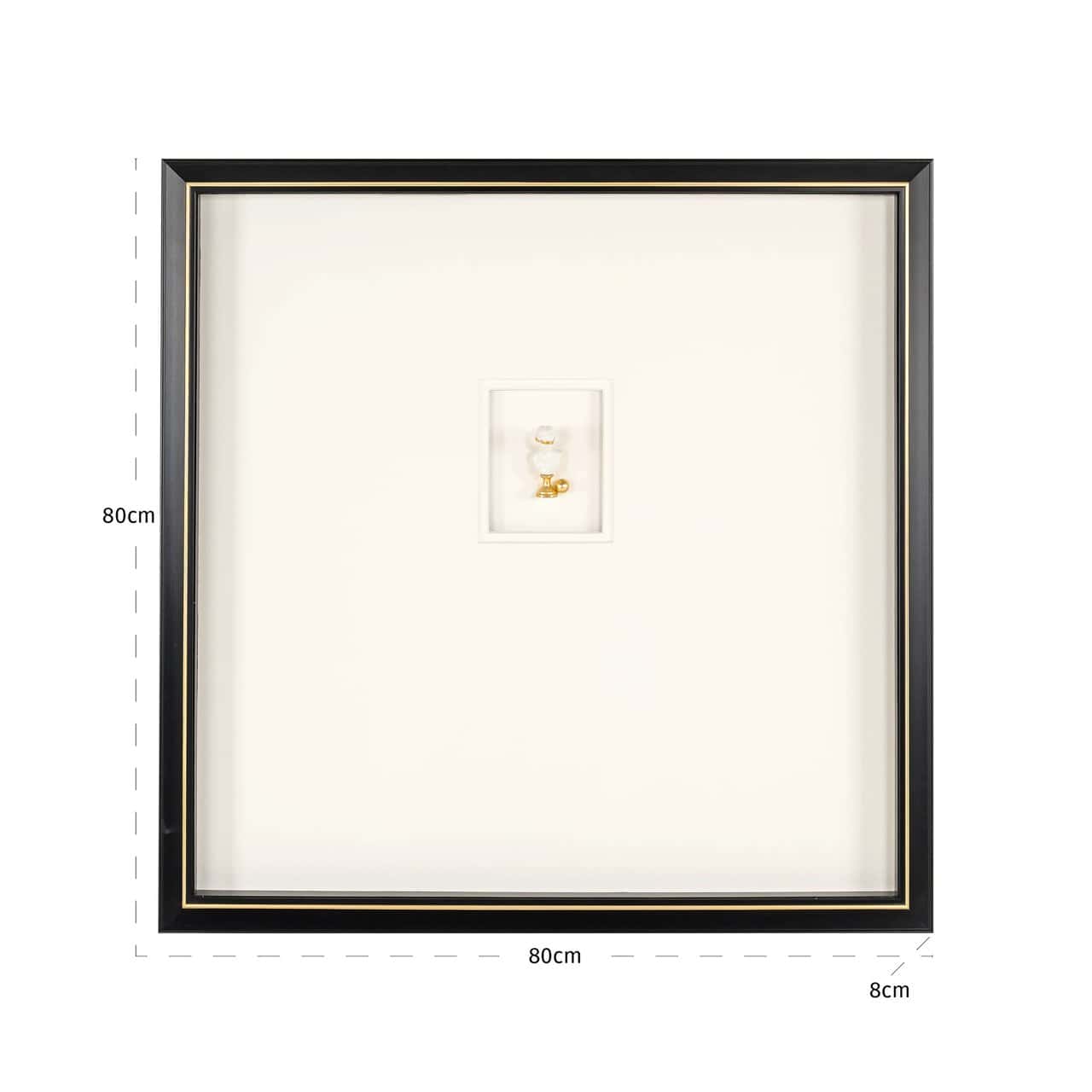Sienas māksla Hanna Richmond Interiors 8/80/80 cm balts/melns