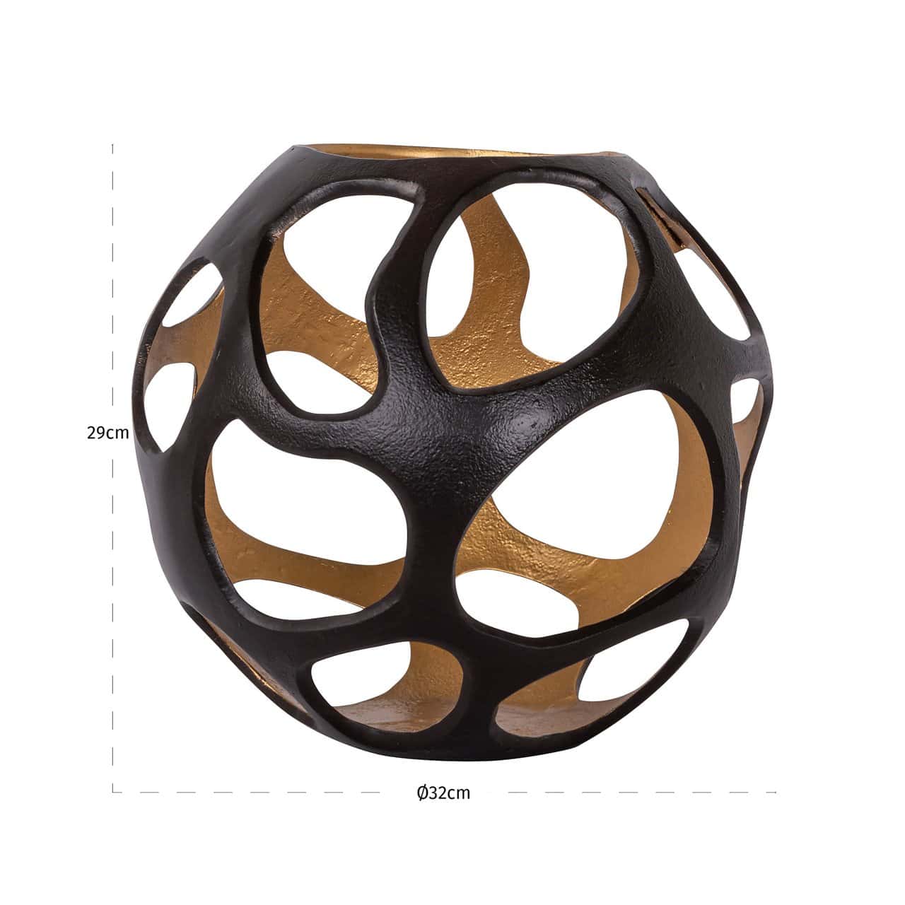 Svečturis Alysia L Richmond Interiors 29/32/32 cm brūns