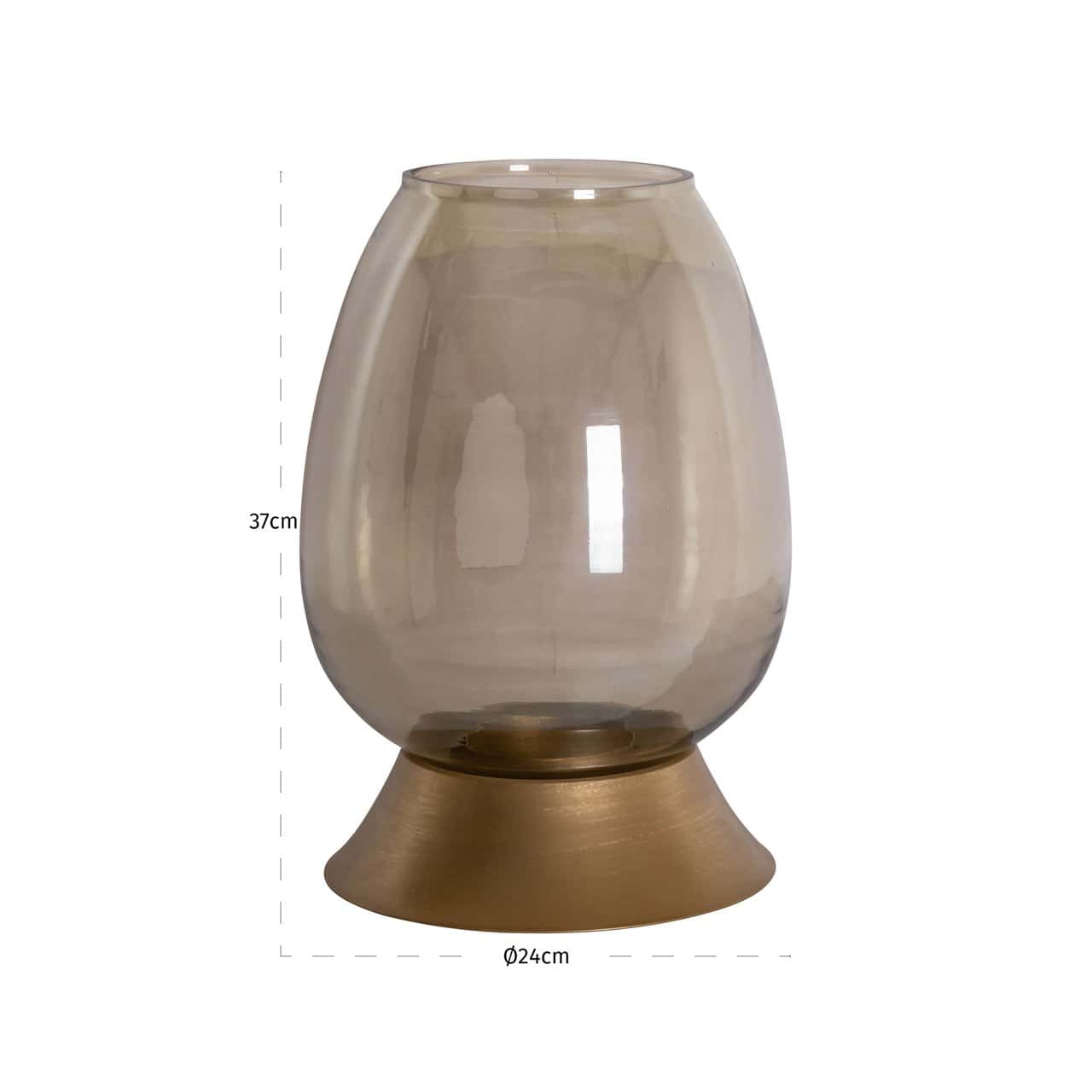 Svečturis Aubine Richmond Interiors 37/24/24 cm zelts