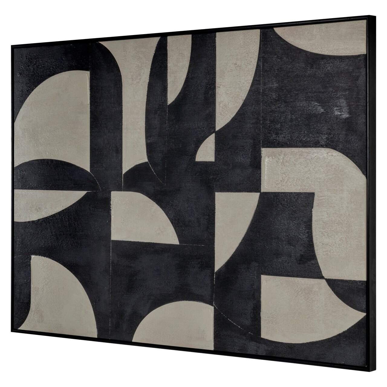 Sienas māksla Richmond Interiors 4/100/140 cm melns/bēšs