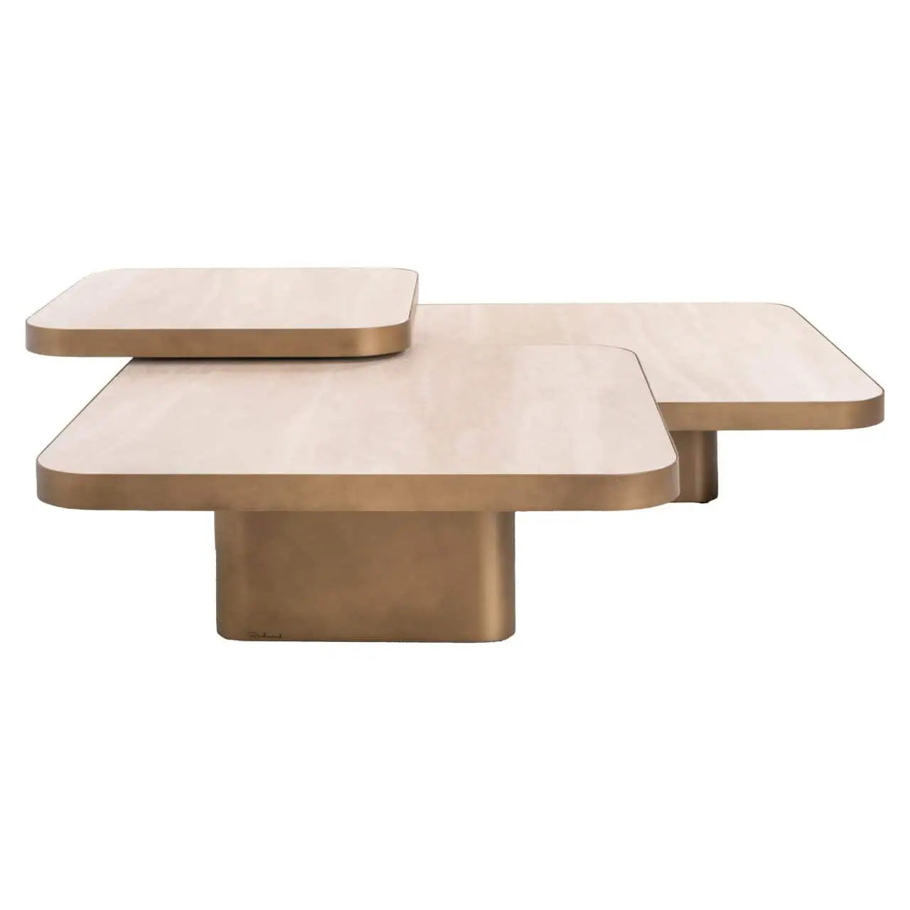 Kafijas galds Cumulus beige (Set of 3) Richmond Interiors 25/100/100 cm bēšs - N1 Home