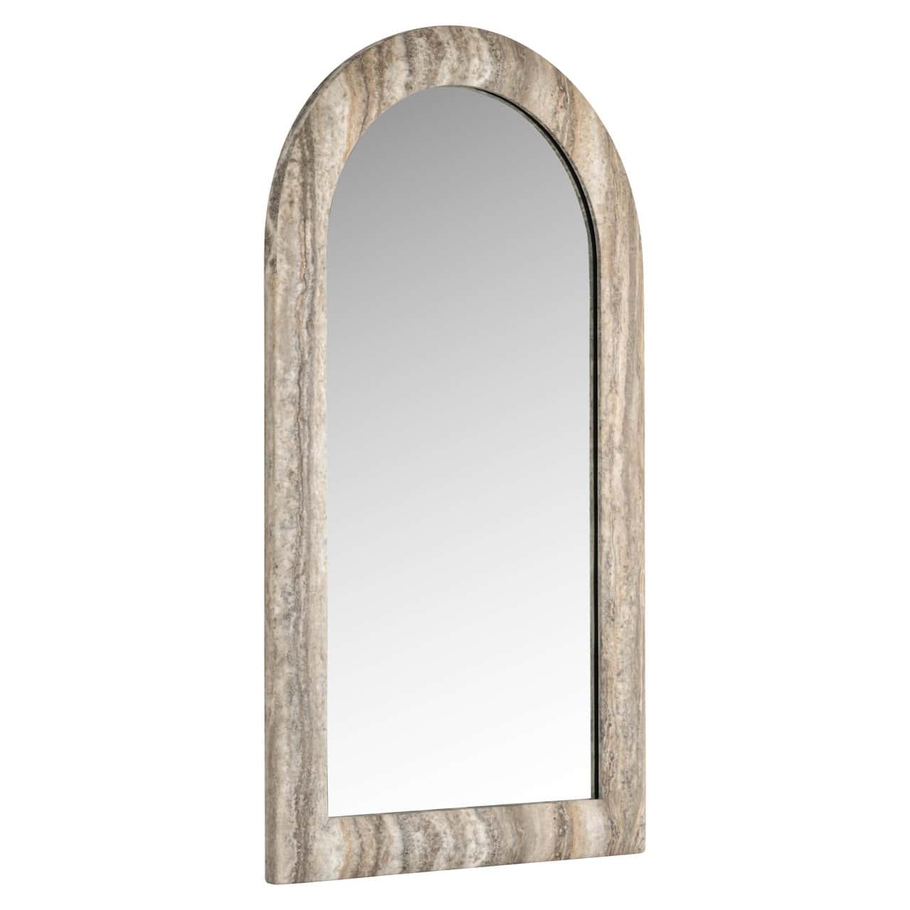 Spogulis Calvo Richmond Interiors 55/100/3 cm grey faux travertine