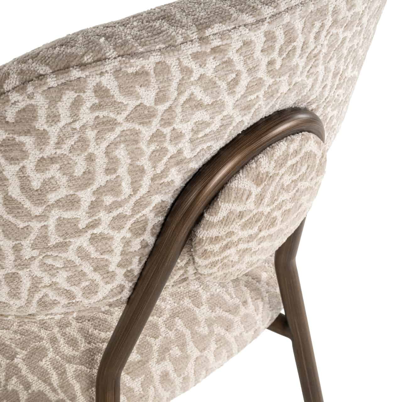 Bāra krēsls Xenia (Set of 2) Richmond Interiors 95/45/53 cm bēss leopard fire retardant