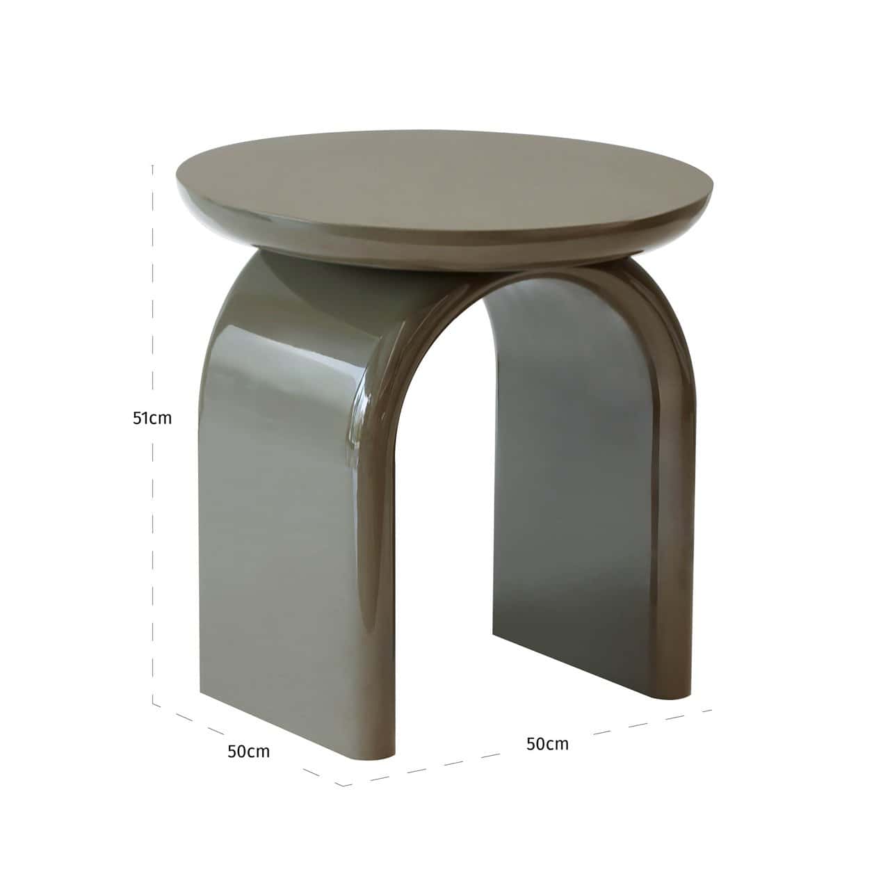 Kafijas galds Merrick Richmond Interiors 50/50/51 cm zaļs