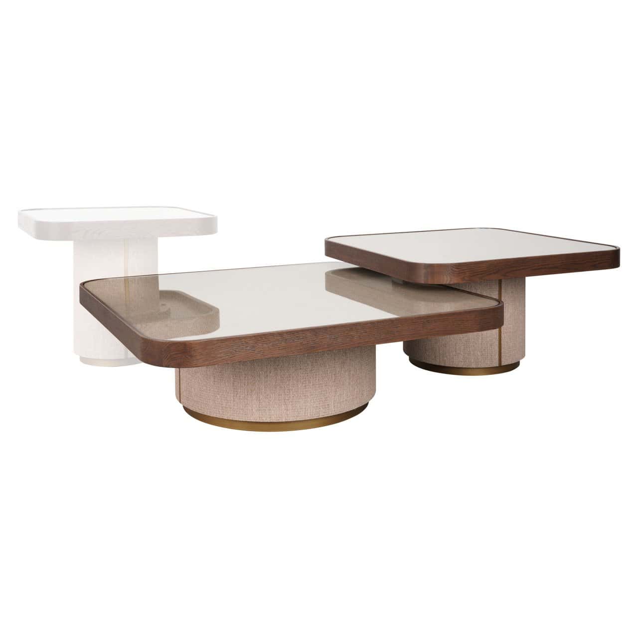 Kafijas galds Willox  (Set of 2) Richmond Interiors 90/38/90 cm bēšš - N1 Home