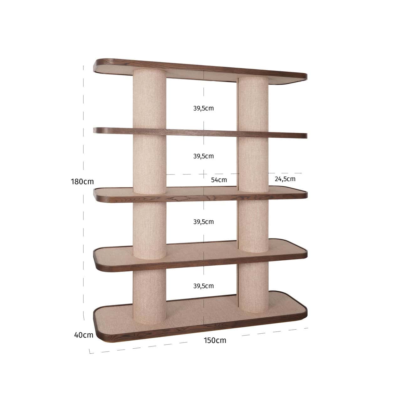Vitrīna Willox Richmond Interiors 150/180/40 cm bēšs