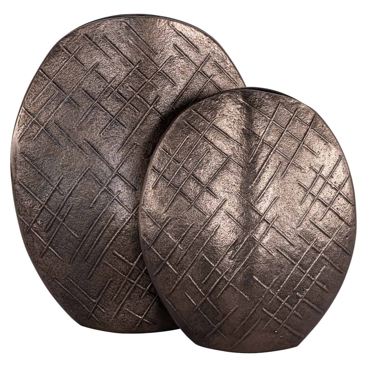 Vaze Olivra Richmond Interiors 14/31/38 cm cm bronza - N1 Home