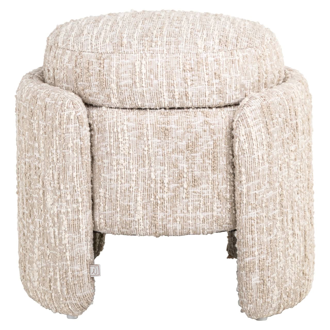 Pufs Cupid Richmond Interiors 51/43/47 cm beige angora with storage