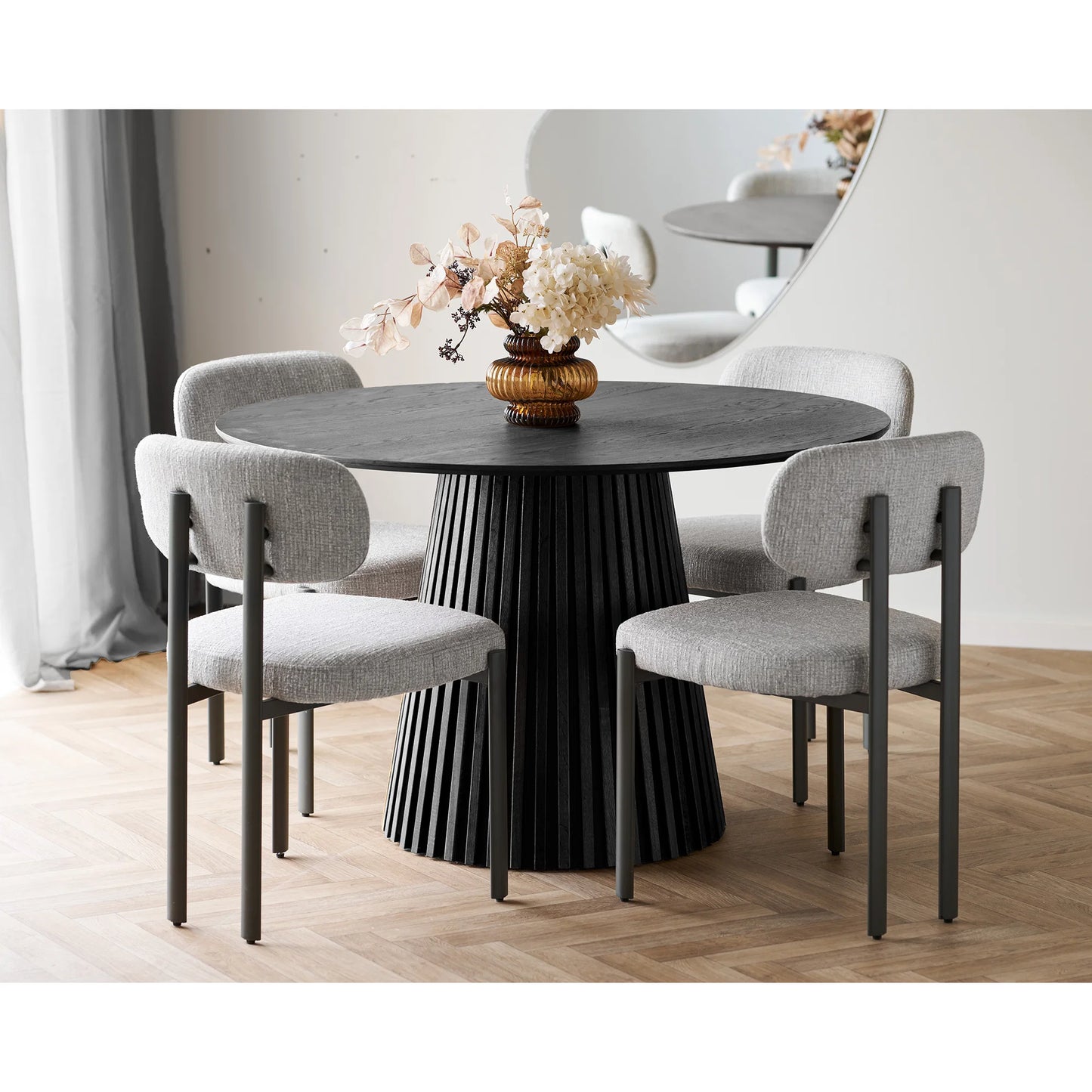 Galds Osara 120/75; 140/75 cm melns