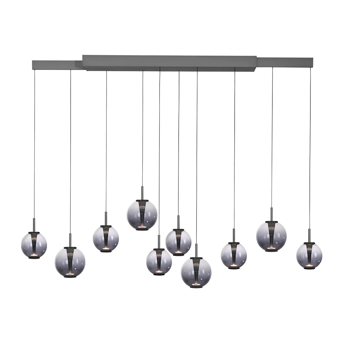 Piekaramā lampa PURE E-Infinity 180/198/35 cm pelēka/dūmu pelēka