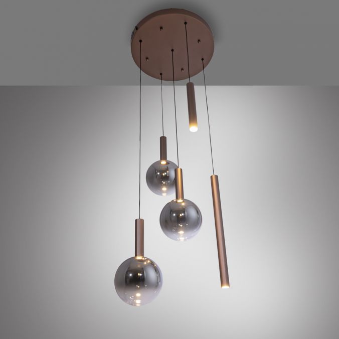 Piekaramā lampa BOWL 180/54/54 cm brūns