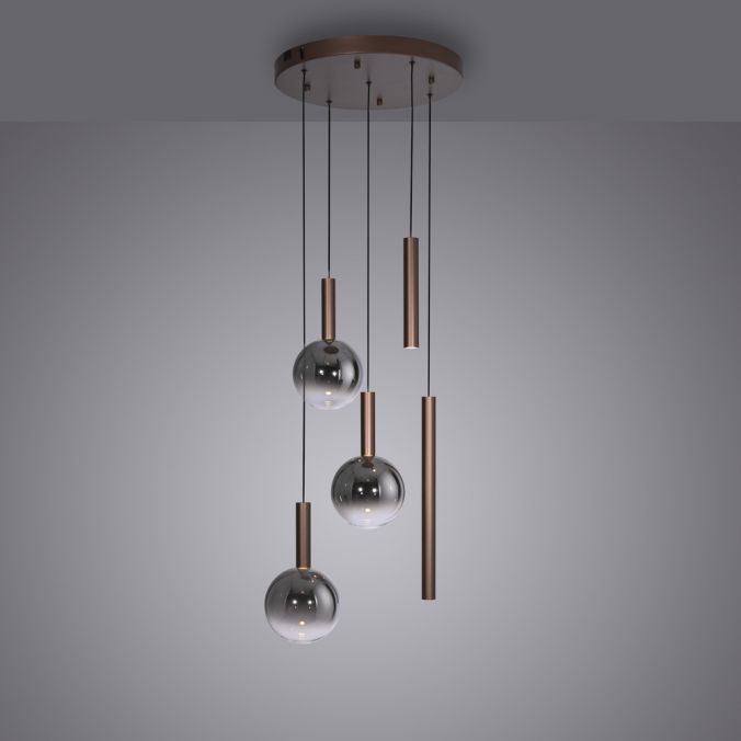 Piekaramā lampa BOWL 180/54/54 cm brūns