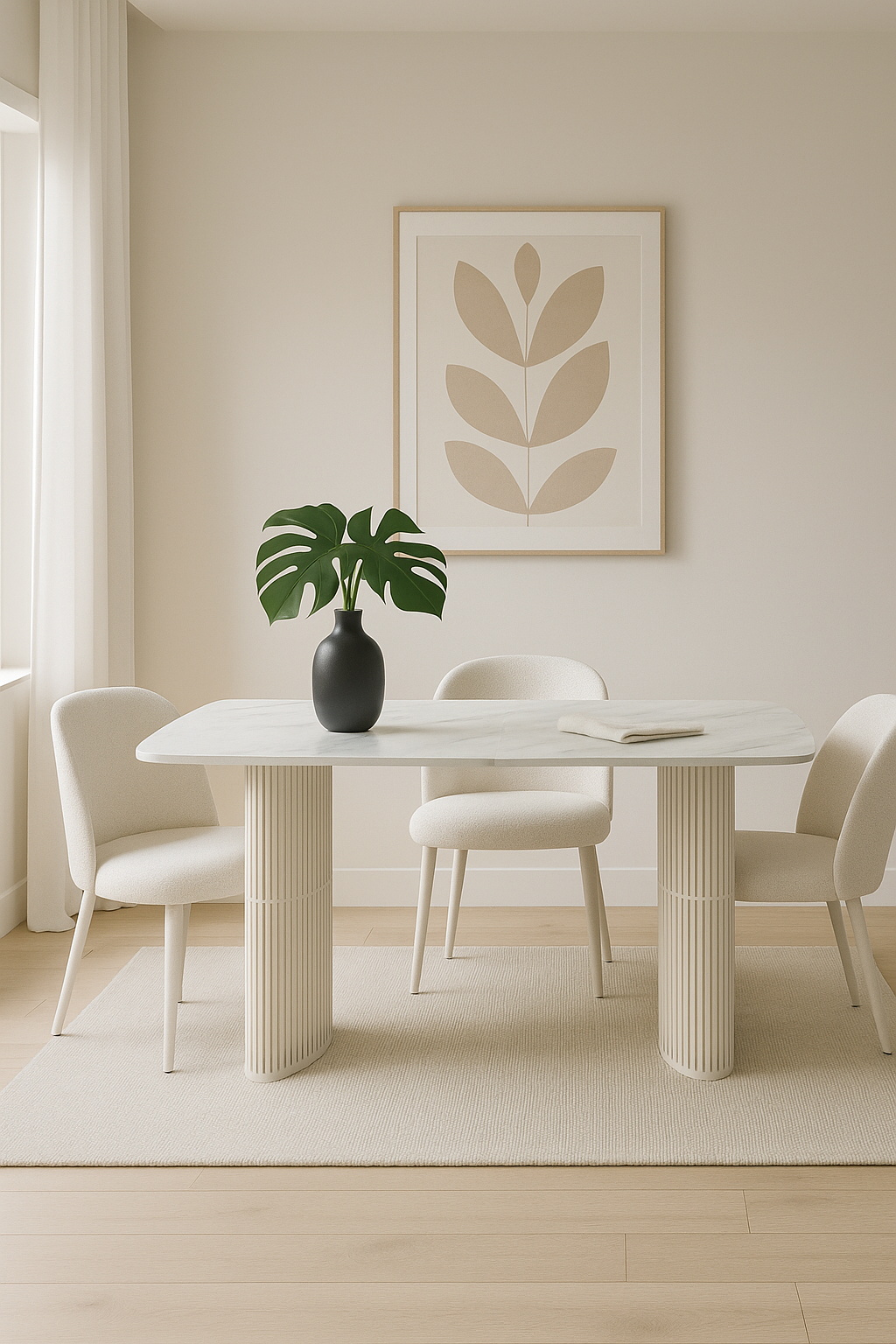 Galds Arco 160;180;200/76/90 cm Marmur bianko/kašmirs