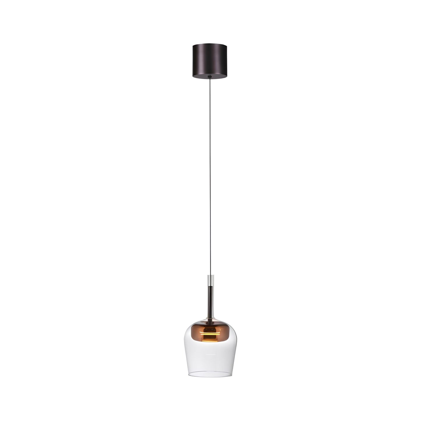 Piekaramā lampa Q-KON 200/21/21 cm melns/brūns