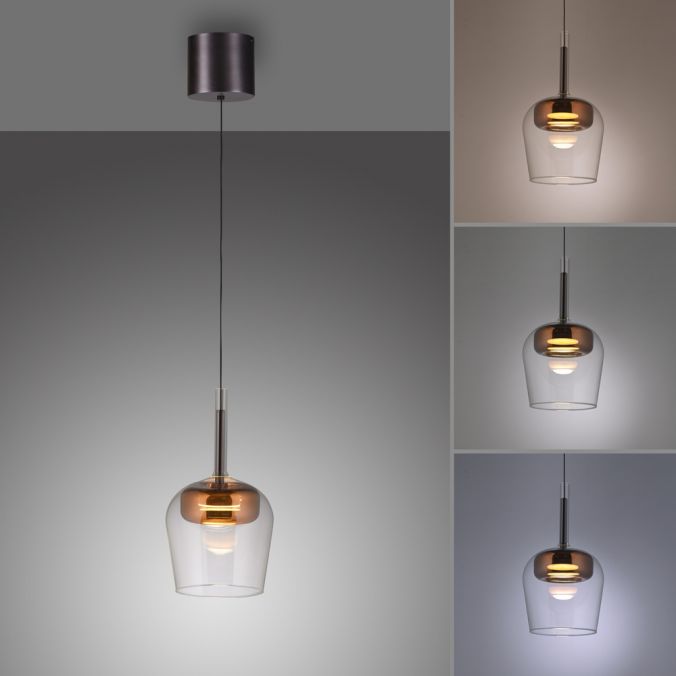Piekaramā lampa Q-KON 200/21/21 cm melns/brūns