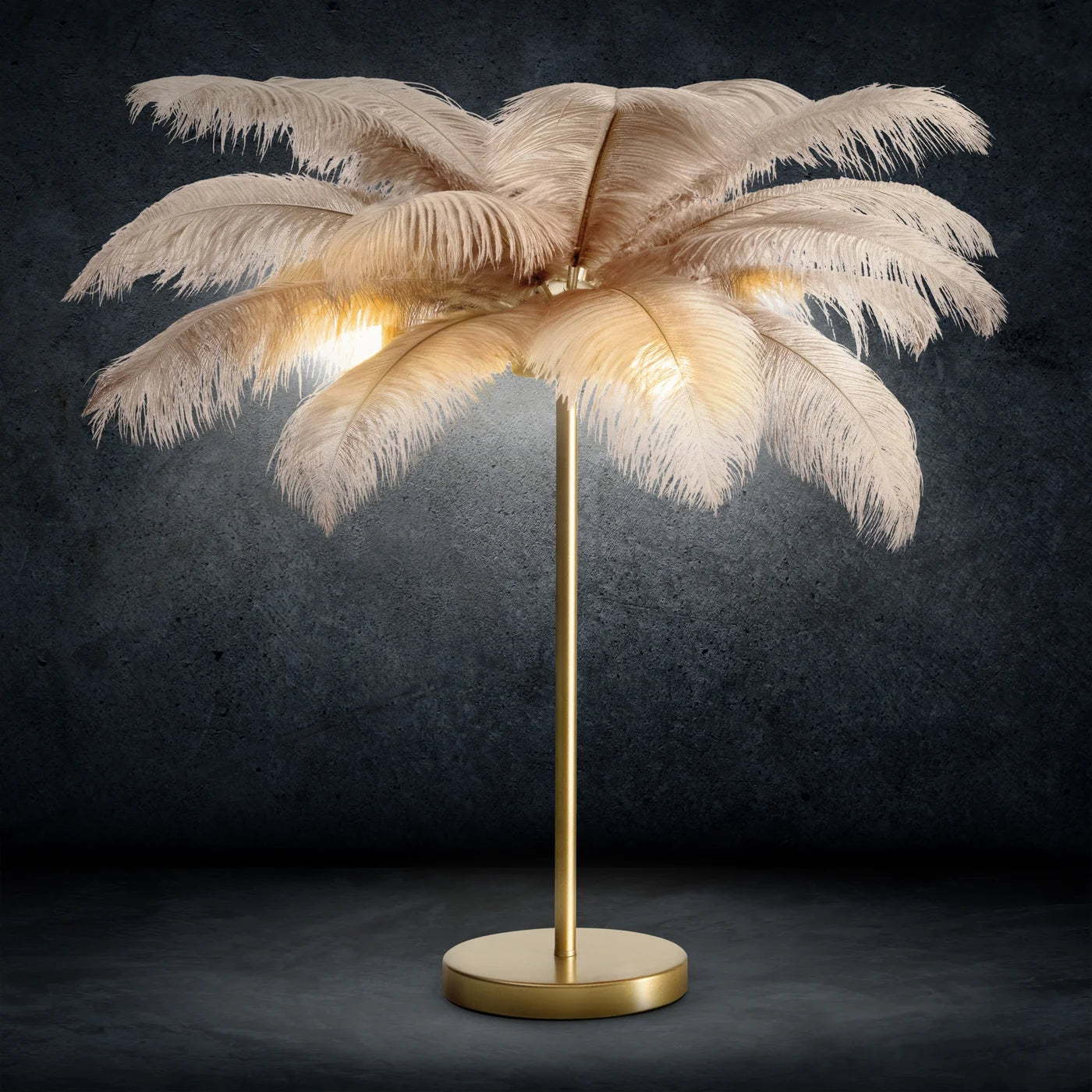 Stāvlampa Fieria 65/68 cm bēšs/šampanietis - N1 Home