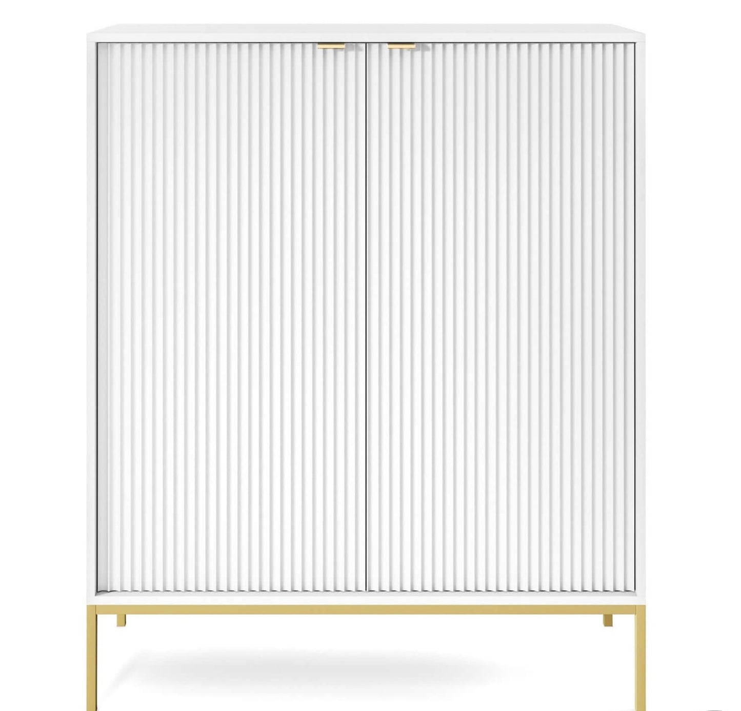 Kumode NV 104/125/39 cm balts/zelts - N1 Home