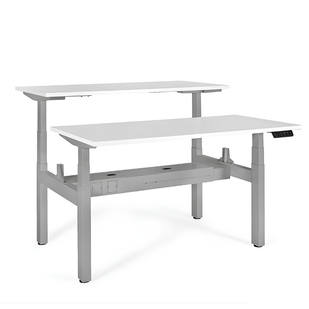 Galds Aktiva II 140; 160/70 cm pelēks/balts - N1 Home