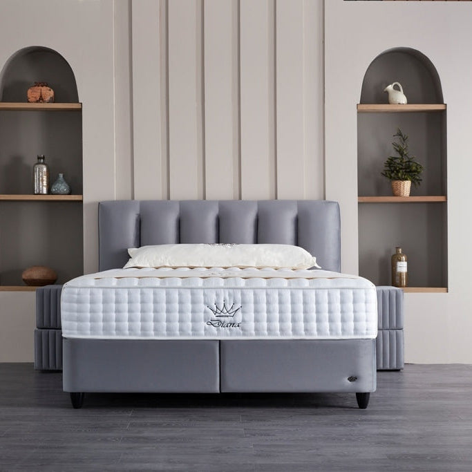 Gulta Bono 90;120;140;160;180;200/200 cm pelēks - N1 Home