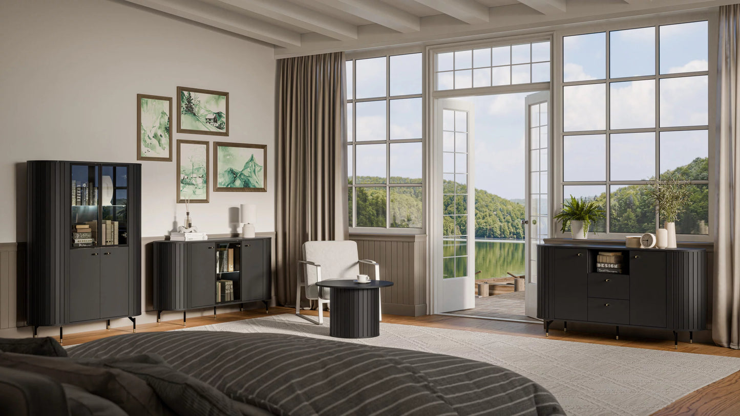 Galds Zanto 120/120/75 cm melns