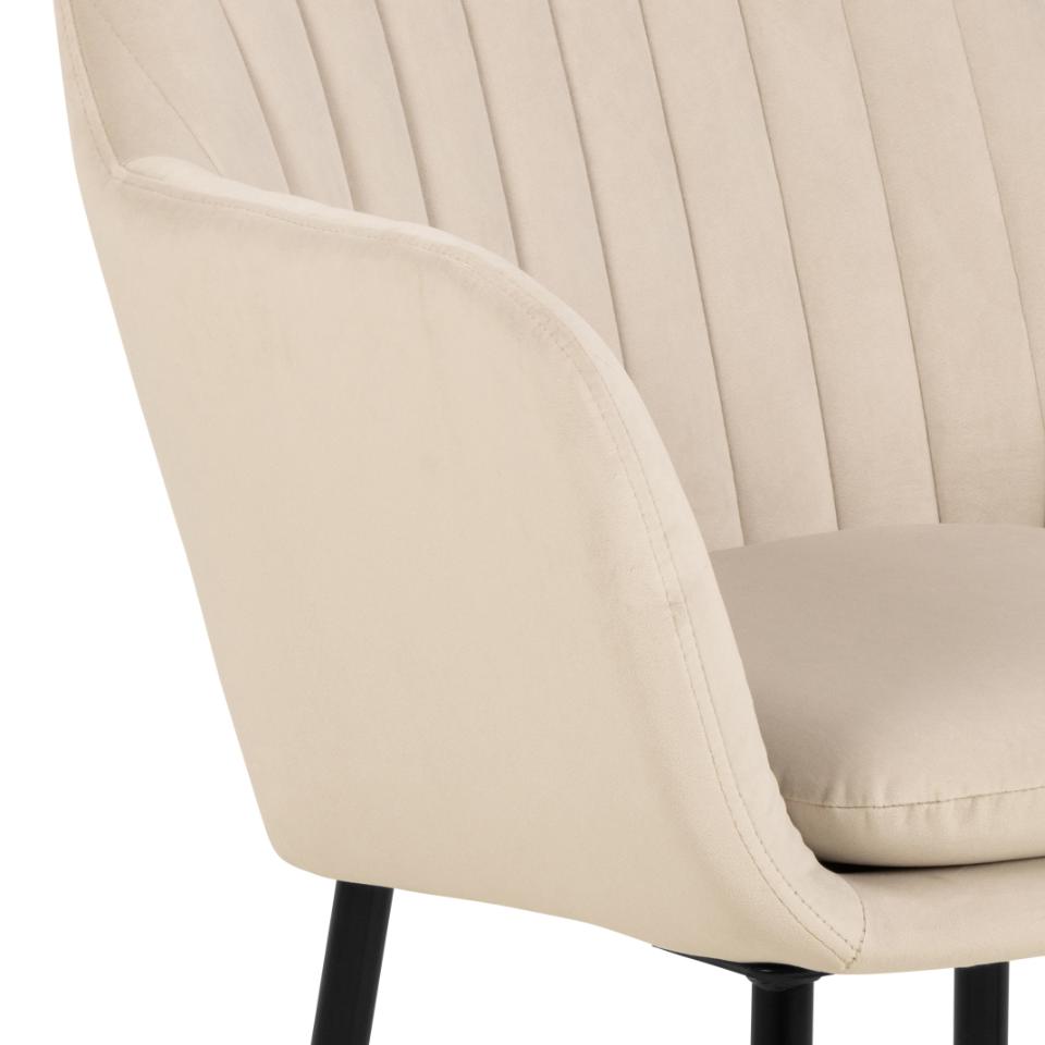 Krēsls Emil 57/61/83 cm smiltis/melns - N1 Home