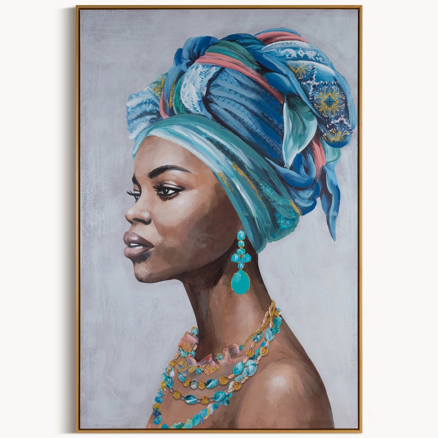 Glezna Tonya A 80/120 cm pelēks/debesjums - N1 Home