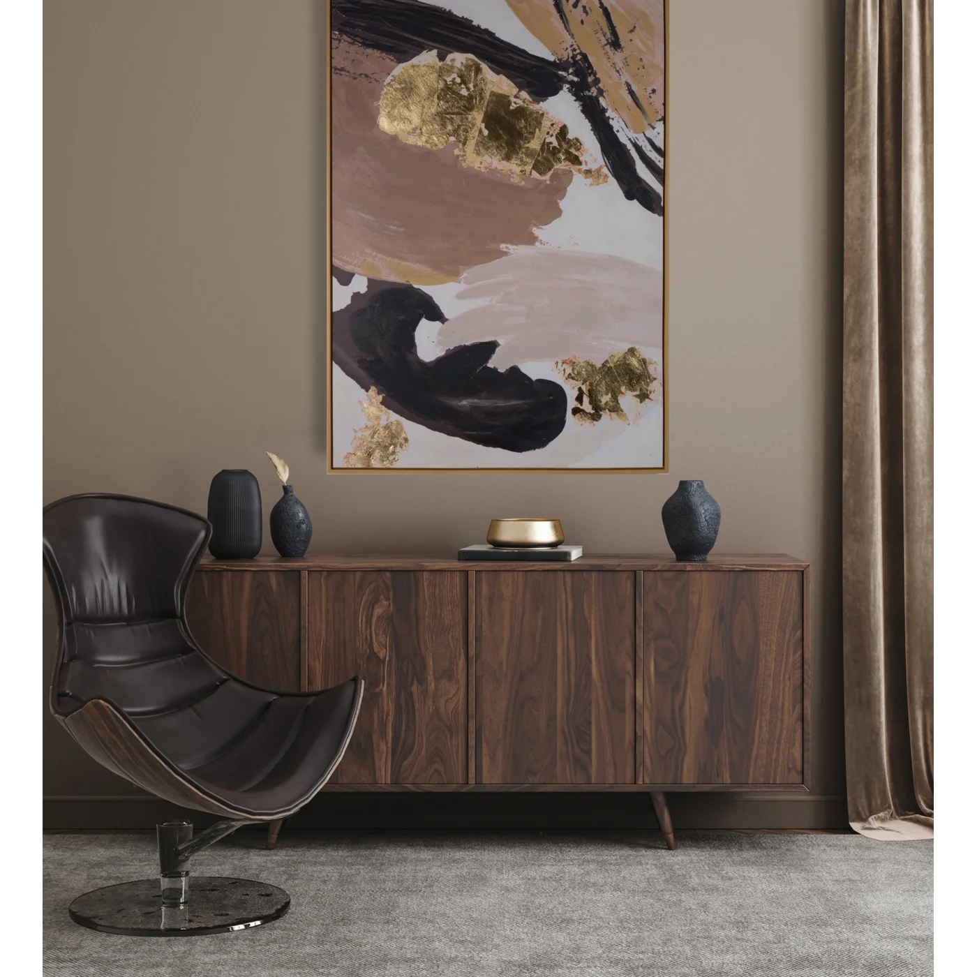 Glezna Collas 70/100 cm bēšs/melns - N1 Home