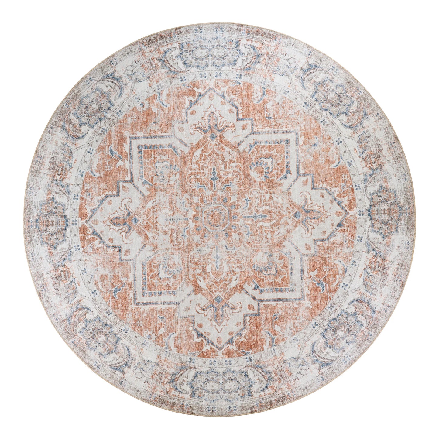 Paklājs Havaji 200/200 cm zils/oranžs