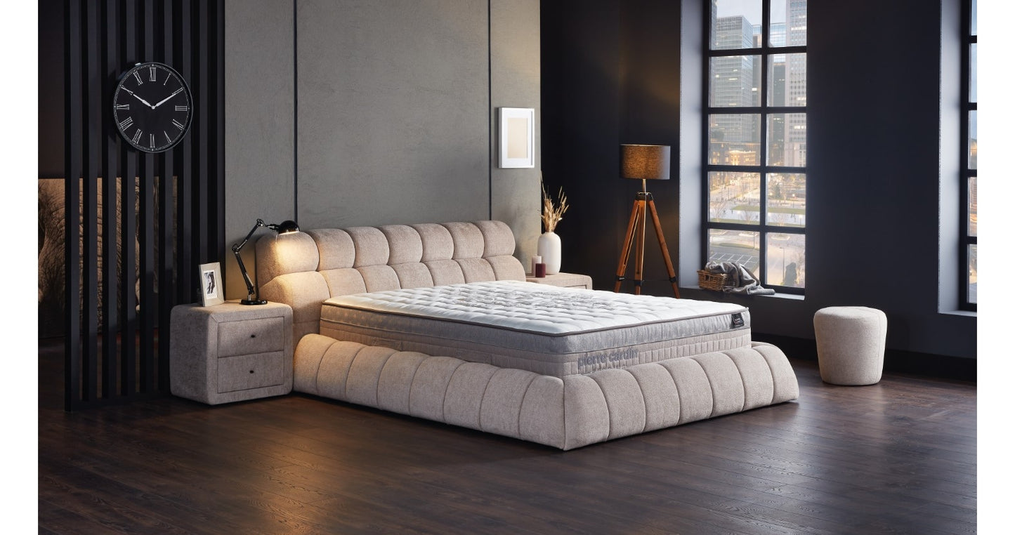 Gulta Ici 180/200 cm bēšs - N1 Home