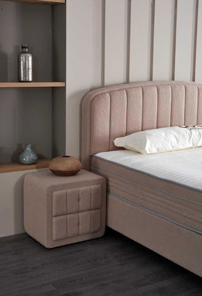 Gulta Dule 90;120;140;160;180;200/200 cm bēšs - N1 Home