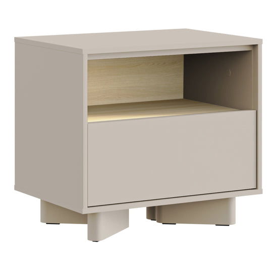 Naktsskapis Distri 50/46/35 cm Vičencas ozols/kašmirs