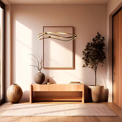 Piekaramā lampa Marza  80/150 cm melns/zelts - N1 Home