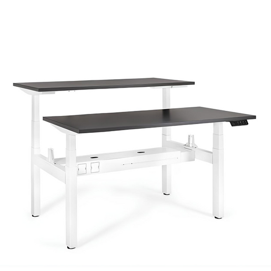 Galds Aktiva II 140; 160/70 cm balts/antracīts - N1 Home