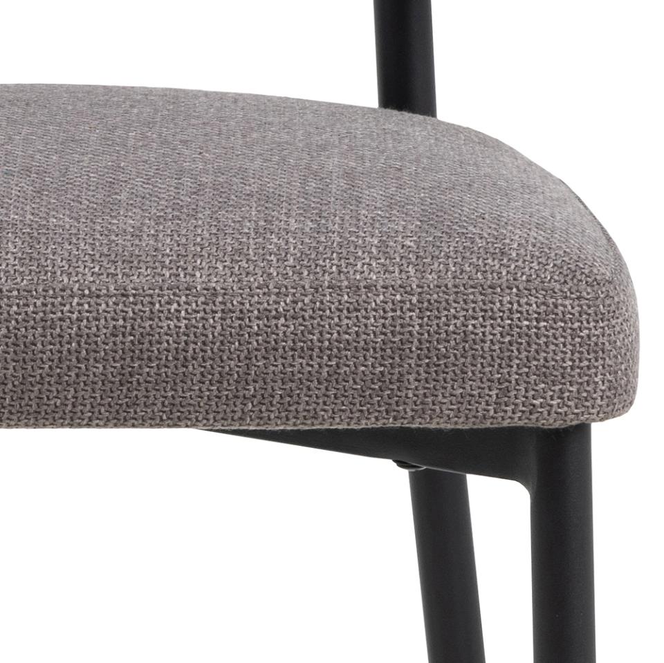 Krēsls Edins 56/55/77 cm gaiši pelēks/brūns - N1 Home