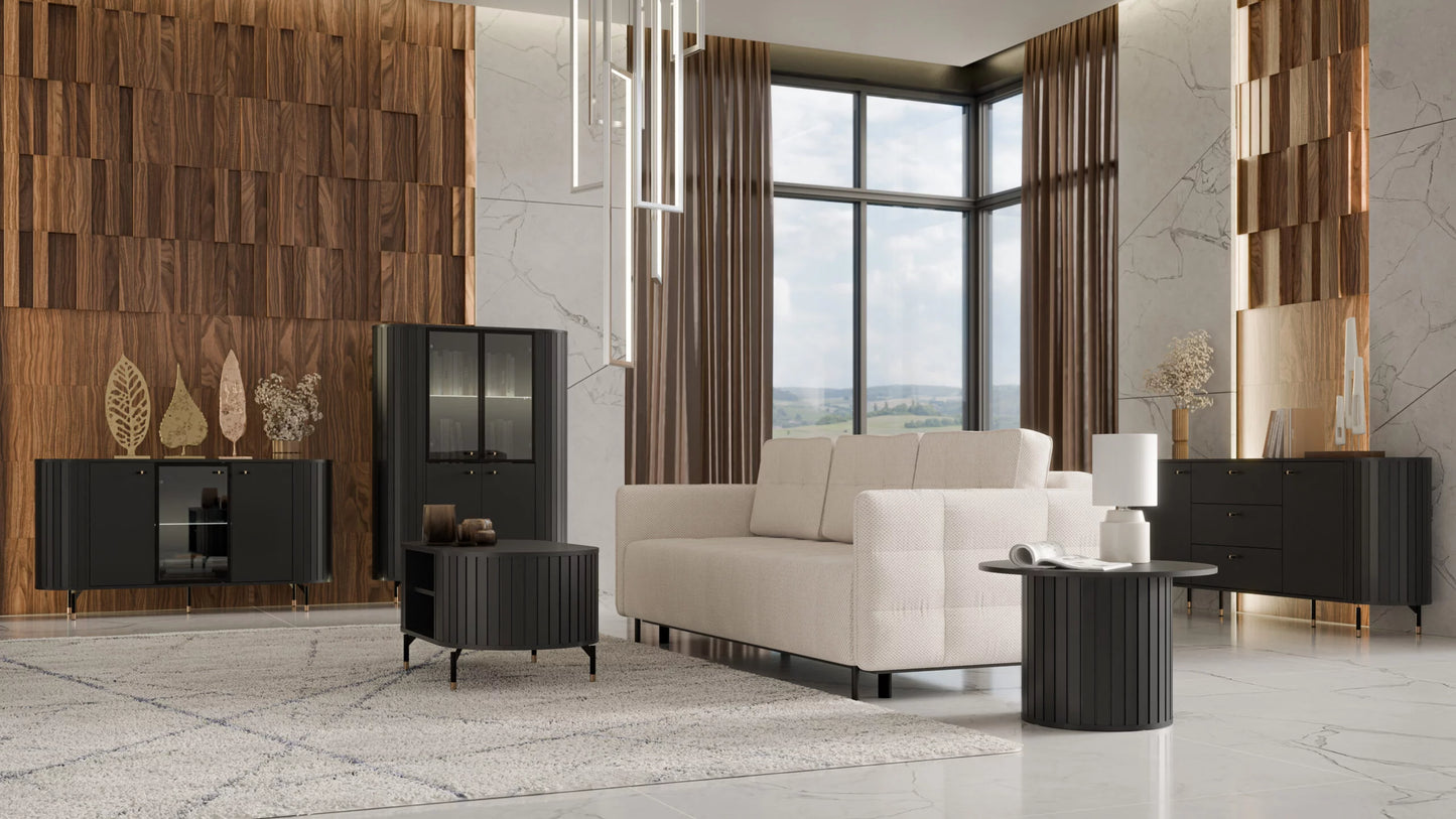 TV skapis Zanto 180/40/49 cm melns