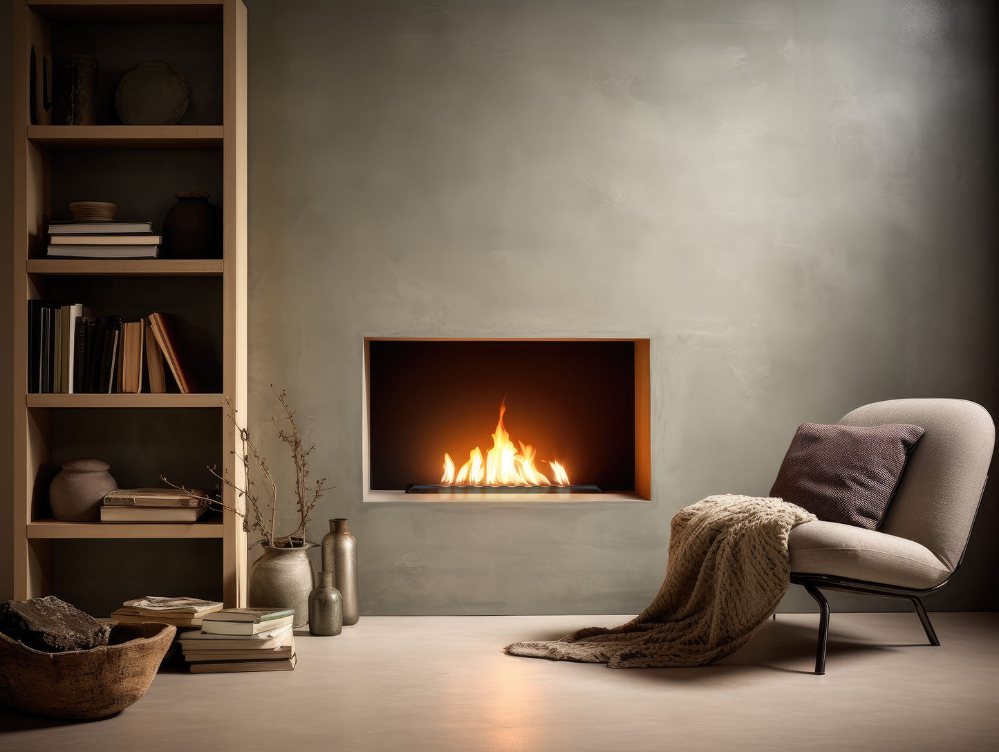 Biokamīns Lāpa BlasBurn 50/16; 60/16; 80/20; 100/20; 120/20; 150/20 x 7,5 cm melns - N1 Home