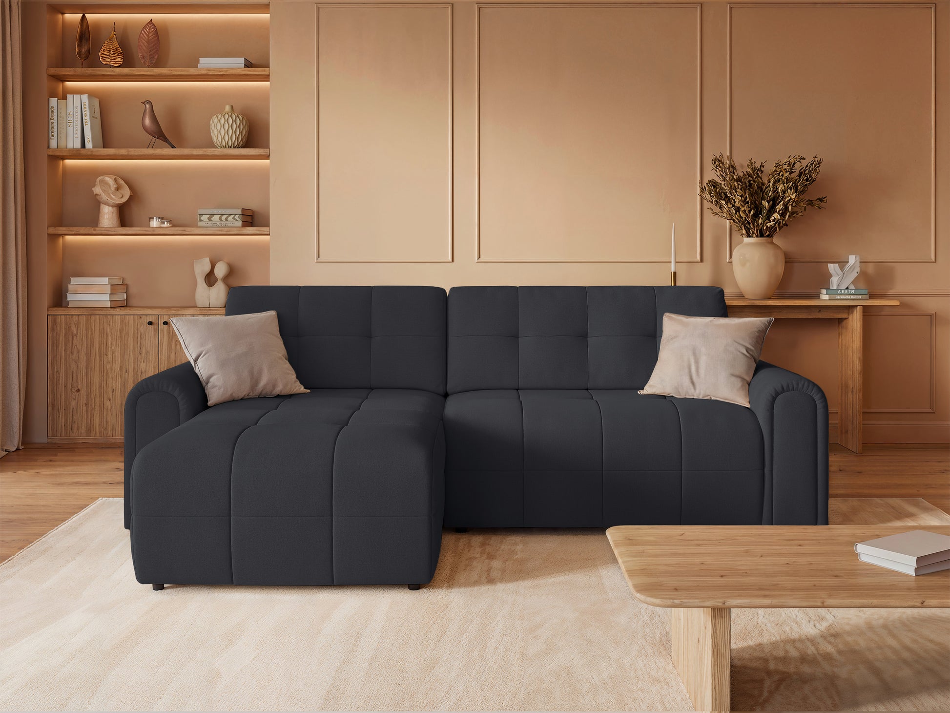 Dīvāns Simol 268/94/180 cm Storm 97 - N1 Home