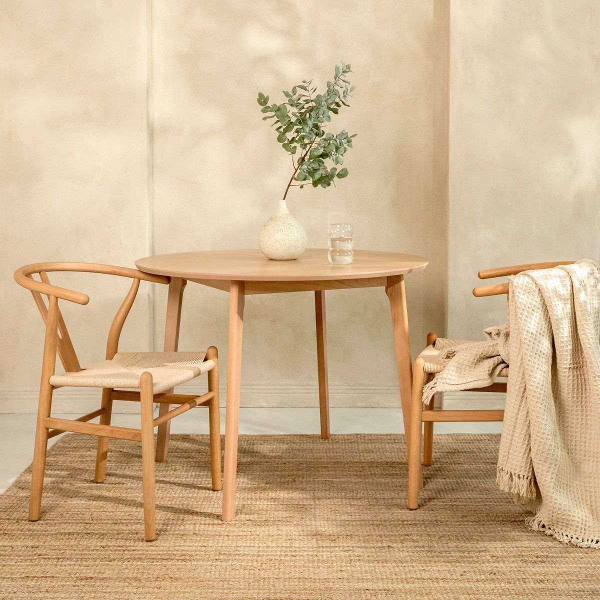 Krēsls Cada 45/45/76 cm dabīgs