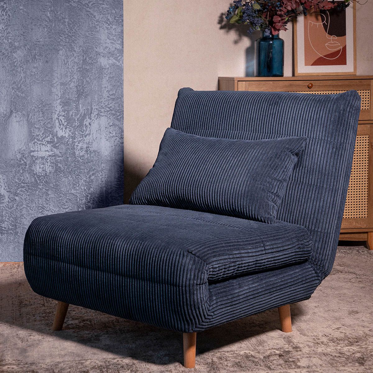 Krēsls Sola 83/91/84 cm zils - N1 Home