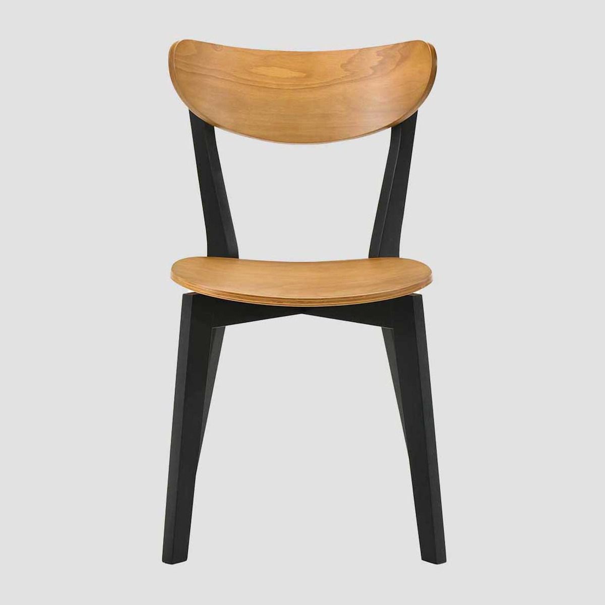 Krēsls Veri 54/46/75 cm melns/dabīgs