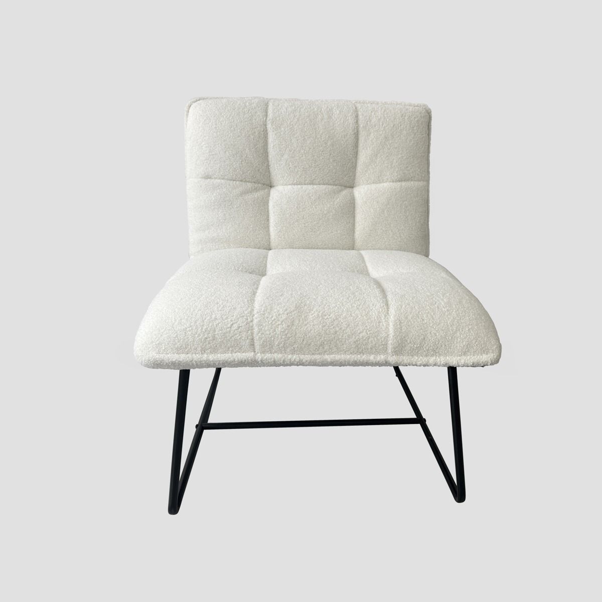 Krēsls Nelo Teddy Bukle 63/69/77 cm balts