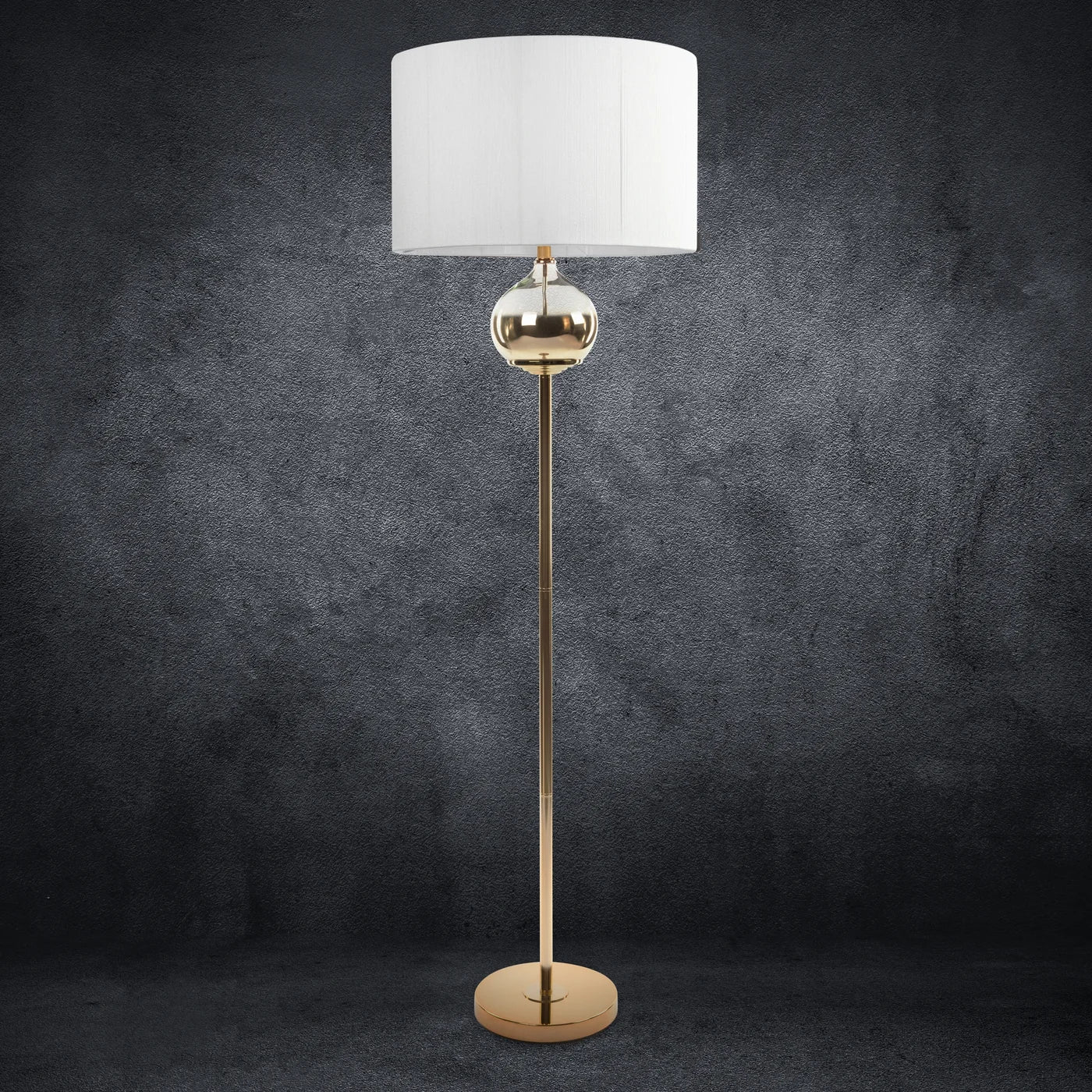 Stāvlampa Caro 50 x 159 cm balts/zelts - N1 Home