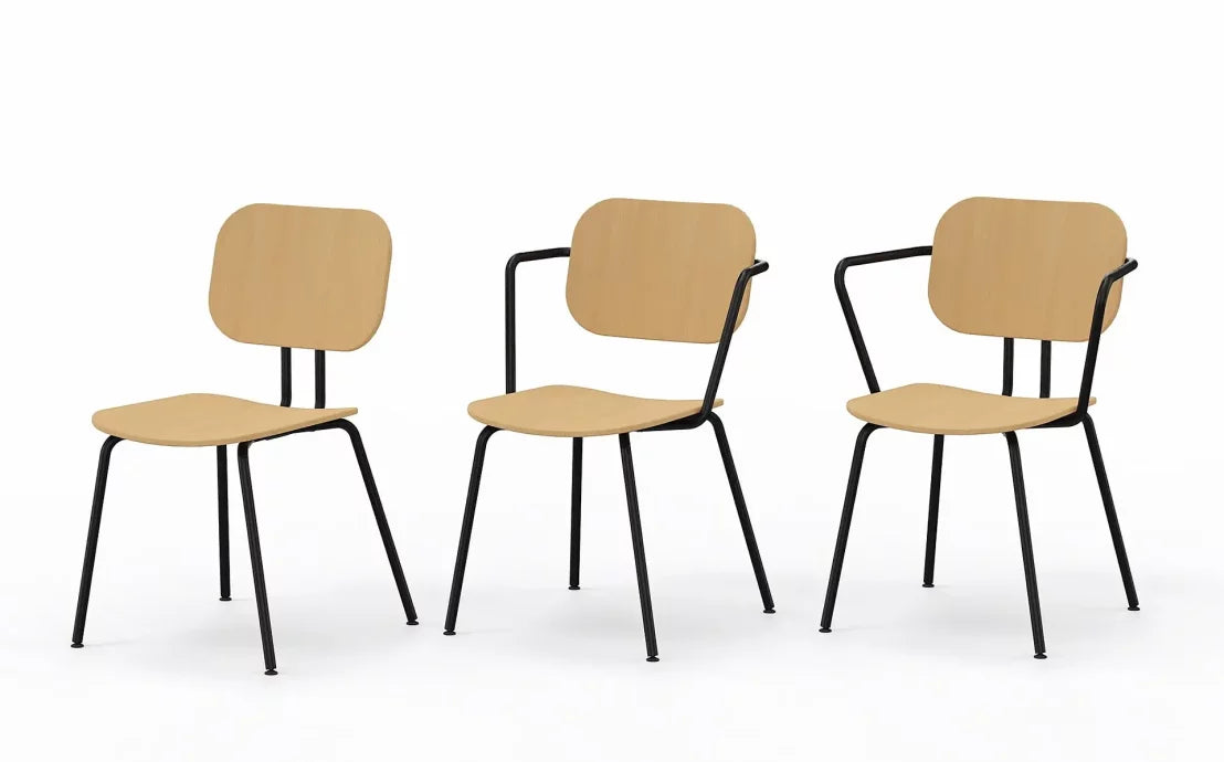 Krēsls Febias ar roku balsts M 57/53/82 cm saplāksnis - N1 Home