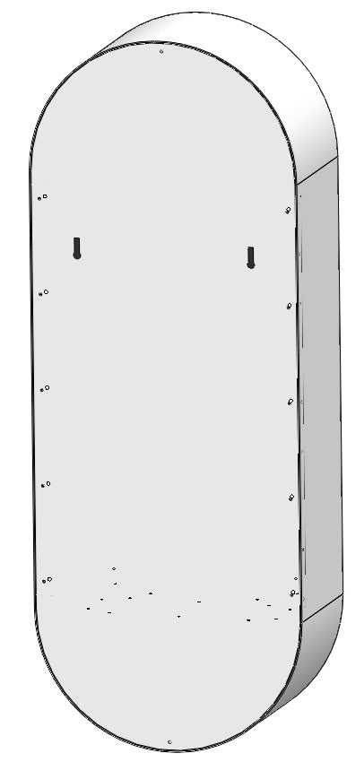Biokamīns Incyrc Vert 130/50/25 cm gaiši zils - N1 Home