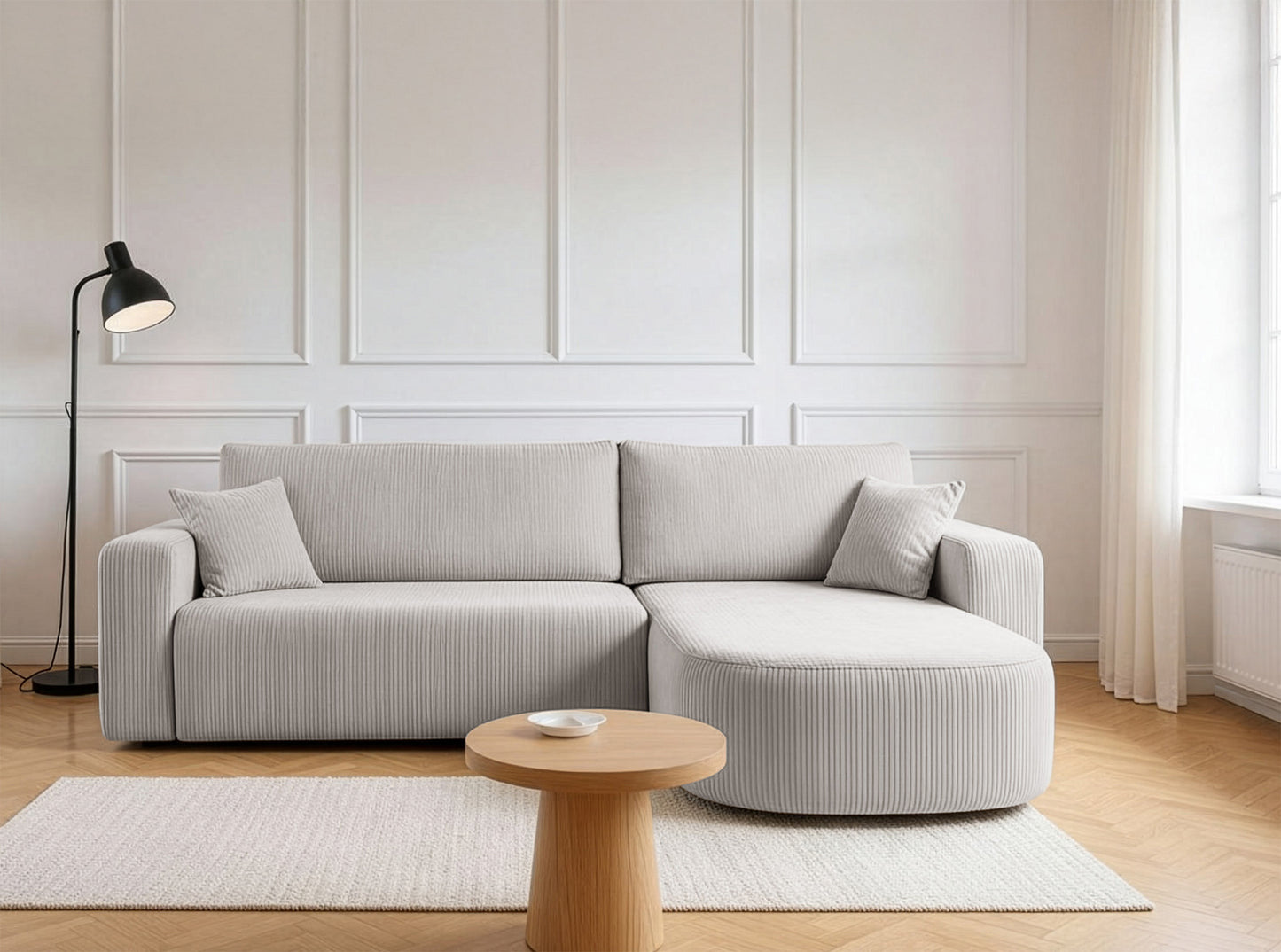 Dīvāns Teos 85/275/170 cm Poso 100 - N1 Home