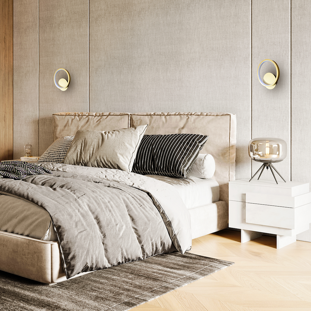 Sienas lampa Hupo 20/20/5 cm zelts - N1 Home