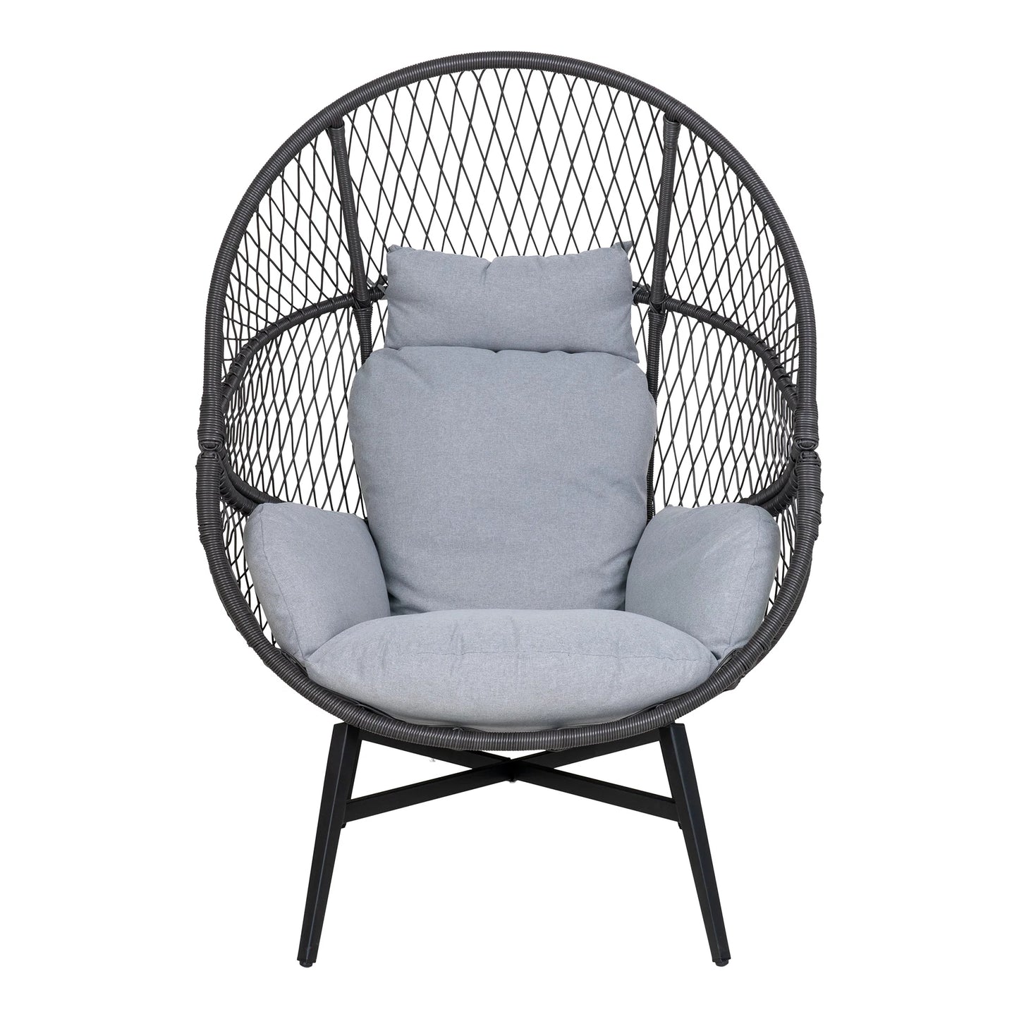 Krēsls Rosart 100/82/144 cm melns