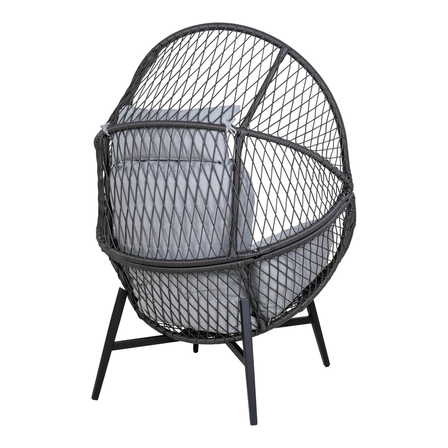 Krēsls Rosart 100/82/144 cm melns
